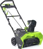 Снегоуборщик аккумуляторный GreenWorks GD40SB с АКБ 4 А/ч и ЗУ (PRC, BL 40В, ширина 51 см, фара, 15 кг)