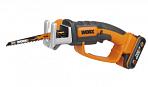 Сабельная пила аккумуляторная Worx WG894E.9 без АКБ и ЗУ (PRC, 20В, 16 мм, tool-less blade, 1.3 кг)