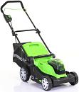 Газонокосилка аккумуляторная GreenWorks G24X2LM41 с 2 АКБ 4 А/ч и ЗУ (PRC, 2х24В, 41 см, пластик, мульчирование, 50 л, 18 кг)