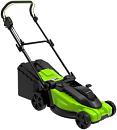Газонокосилка электрическая GreenWorks GW 2000W (PRC, 43 см, 2000 Вт, пластик, мульчирование, 50 л, 17 кг)