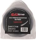Леска EVOline Duo Power 2,4 мм, 81 м, с насечками