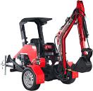 Прицепной экскаватор RED Rhino RBV-06 максимальная комплектация, Lifan 15 л.с., глубина копания 2,2 м., ковш 250 мм., 600 кг.