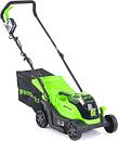 Газонокосилка аккумуляторная GreenWorks GD24LM33 с АКБ 4 А/ч и ЗУ (PRC, BL 24В, 33 см, пластик, мульчирование, травосборник 30 л, 9.5 кг)