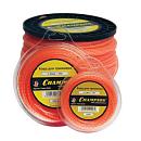 Леска триммерная Champion Twisted Square 3,0 мм., мононить, витой квадрат, 60 м. + нож для корда