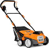 Вертикуттер - аэратор аккумуляторный Daewoo DSC 3842Li без АКБ и ЗУ (PRC, 38 см, BL 2x21В, ножи + пружины, 55 л, 11.8 кг)