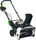 Снегоуборщик аккумуляторный GreenWorks 82SN22 с АКБ 5 А/ч и ЗУ (PRC, BL 82В, ширина 56 см, 2 слота для АКБ, фара, 25 кг)