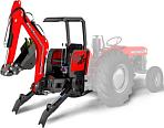 Экскаваторная навеска на мини-трактора RED Trac T500 от ВОМ, глубина копания 2,2 м., ковш 250 мм., 380 кг.