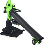 Пылесос - воздуходувка аккумуляторная GreenWorks GD40BVII с АКБ 4 А/ч и ЗУ (PRC, BL 40В, 370 км/ч, 4.5 кг)