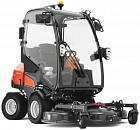 Профессиональный райдер Husqvarna P 525DX с кабиной (SWE, дизель Kubota D1105 3 цилиндра, 1123 куб.см., AWD, гидравлика для оборудования, 907 кг.)